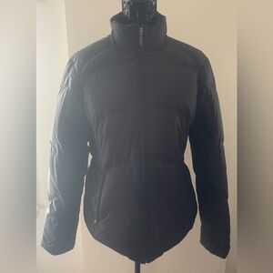 Eddie Bauer Black Down Filled Puffer Jacket Size Medium